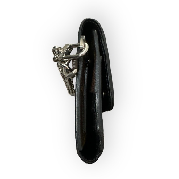 LOUIS VUITTON Monogram Macassar Portefeuille Brown w/Auth Chain - Picture 7 of 16